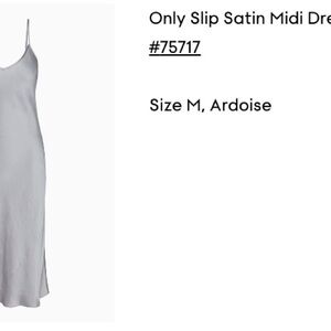 Wilfred Satin Midi Dress - Gray